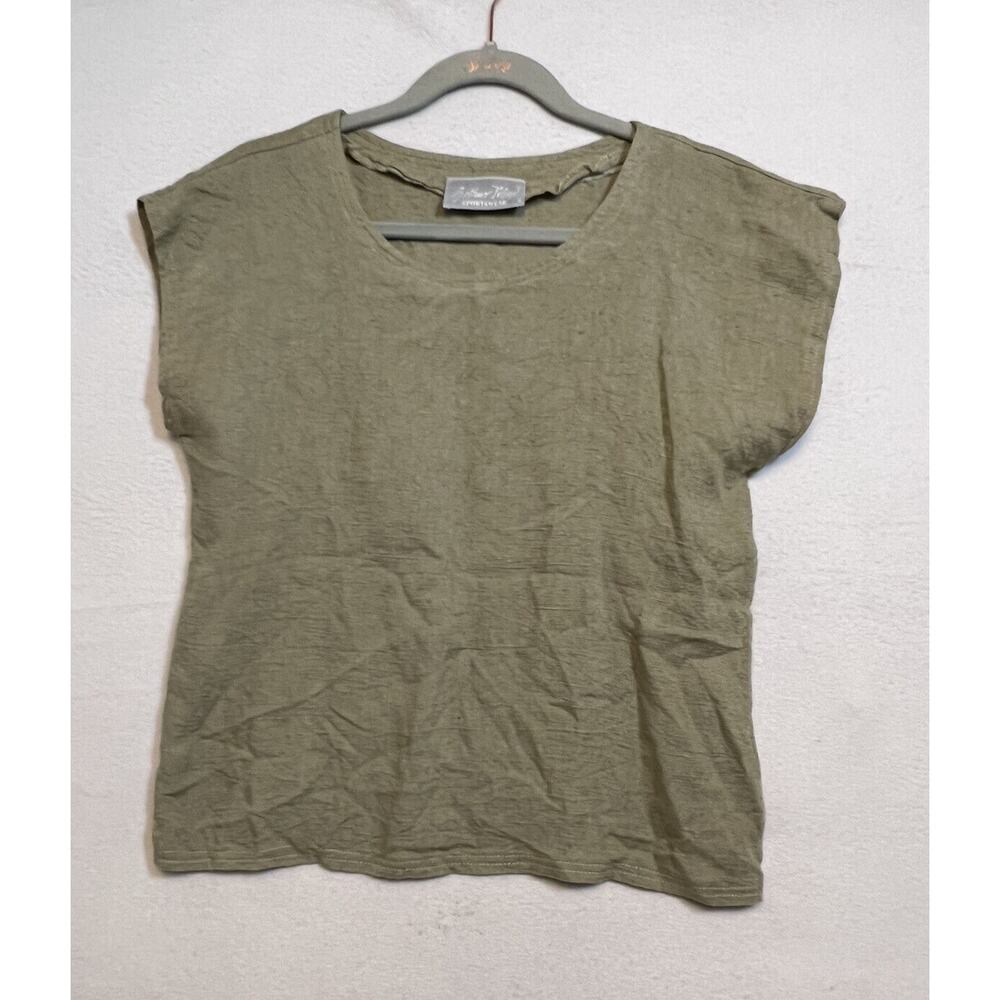 Arthur Max Sportswear Size S Sleeveless Top Tan‎